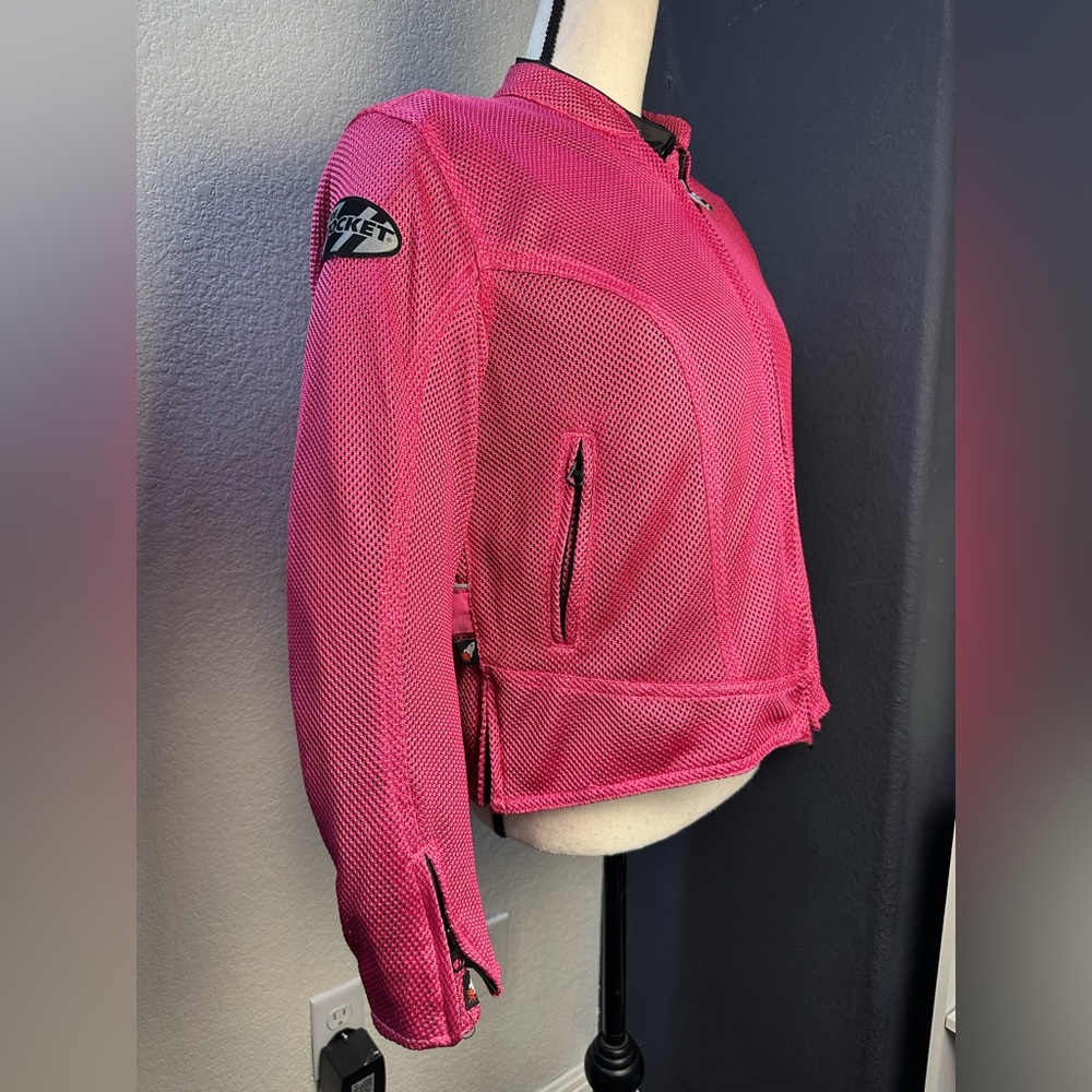 Joe Rocket Vibrant Pink Motorcycle Jacket Women Medium - Picture 3 of 14